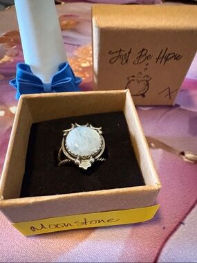 Sterling Silver Genuine Moonstone Ring Just Be Hipie